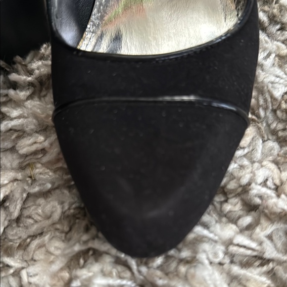 WHBM Black Suede Wedges for Women - Picture 5 of 13